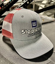 Load image into Gallery viewer, Stapleton Auto Works "Goodwrench Style" American Flag Snapback Hat